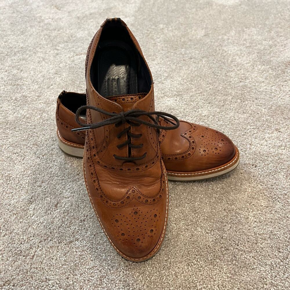 Cole Haan Grand OS Morris Brown Wingtip‎ Oxford Shoes Size 8.5 M